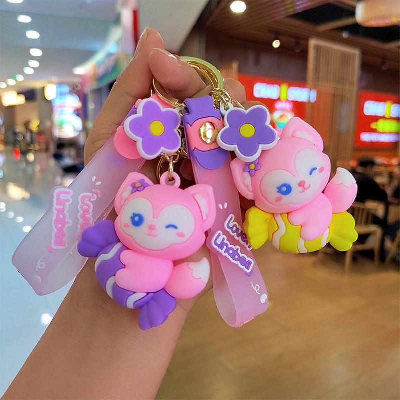Fun And Whimsical Silicone Fox Keychain Car Accessory Or Charm Bag
