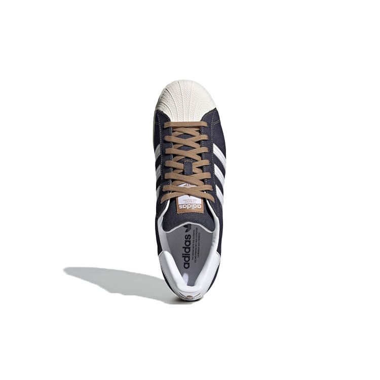Adidas Originals Superstar Denim Durable Low-Top Sneakers Unisex Sneakers Denim-Gray GY2918