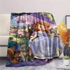 Sofia First Princess Blanket Suitable For All Seasons Camping Trip Air Conditioning Blanket Outdoor Plush Blanket Digital Printing