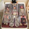 1pz Coperta in Flanella con Stampa Kpop Demon Hunters, Alta Qualità, Per Tutte le Stagioni, Decorazione per la Casa, Calore e Comfort, Perfetta per Regali di Natale