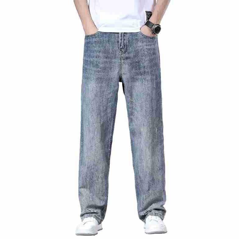 Men's Jeans, American Straight Pants, Men's Autumn and Winter Loose Trendy Brand Straight Pants, Versatile Youth Youth Pants, Thick