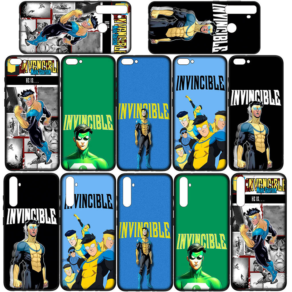 Phone Case for iPhone 17 16 15 Plus Huawei P30 P20 Lite Redmi Note 14 12 11 13 Pro Max OPPO A60 A80 A40 A18 A38 A54 Anime I-Invincibles Collage Cover
