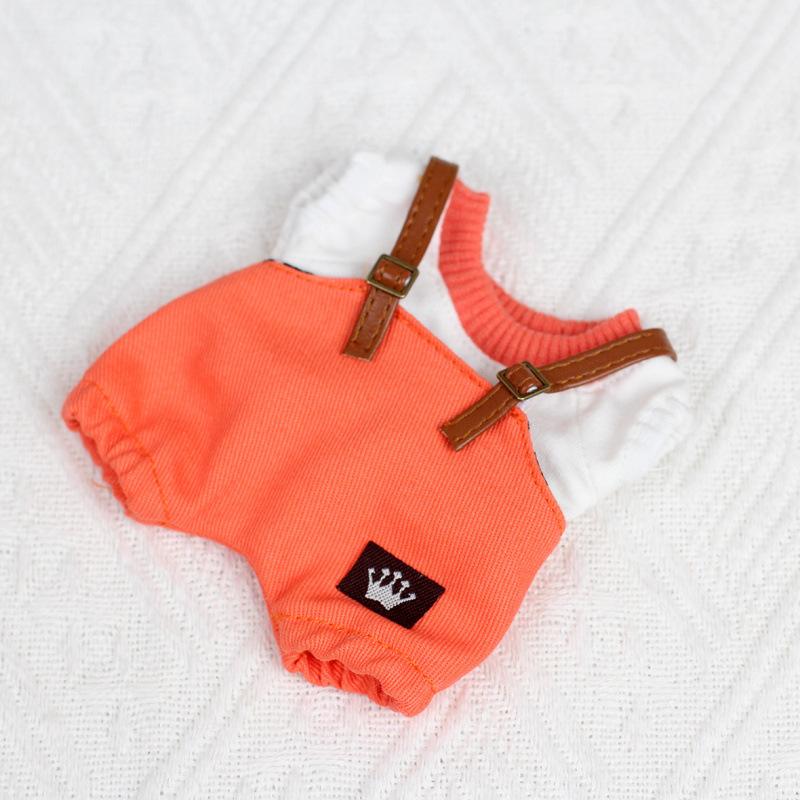 Labubu Baby Clothes Fashionable Adjustable Overalls Set Cute Mini Doll Clothes