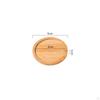 Pot Drainage Tray Multiple Shapes Bamboo Waterproof Round Plant Saucer for Indoor,