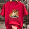 Kebab Food Print Unisex Summer Fashion Tshirt Delicious Doner Kebab Graphic Short Sleeve Tee Casual Tops