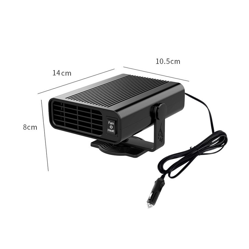 12V 360° Rotation Car Heater Car Heating And Cooling Dual-Use Car Window Defogging And Defrosting 500W Electric Car Heater