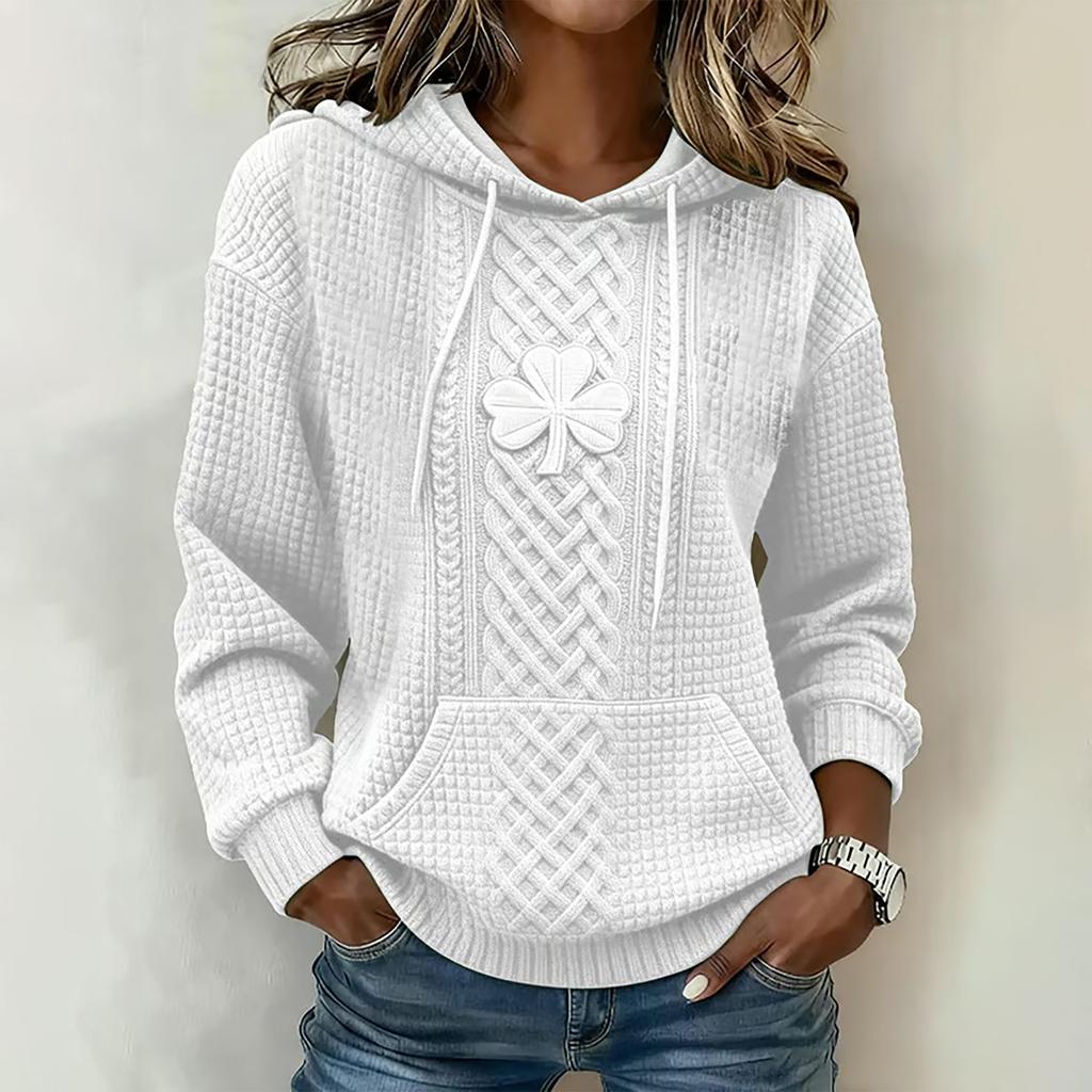 Women'S St. Patrick's Day Sweater Cute Fun Patrick's Day Sweater Spring  Long Sleeve Knitted Sweater