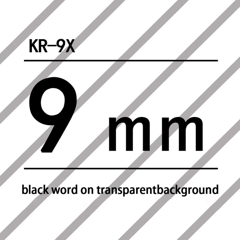 8m X 9mm Label Tape Compatible For Casio Label Maker Kl-780 Kl-60 Kl-170 Kl-120 Kl-820 Cw-l300