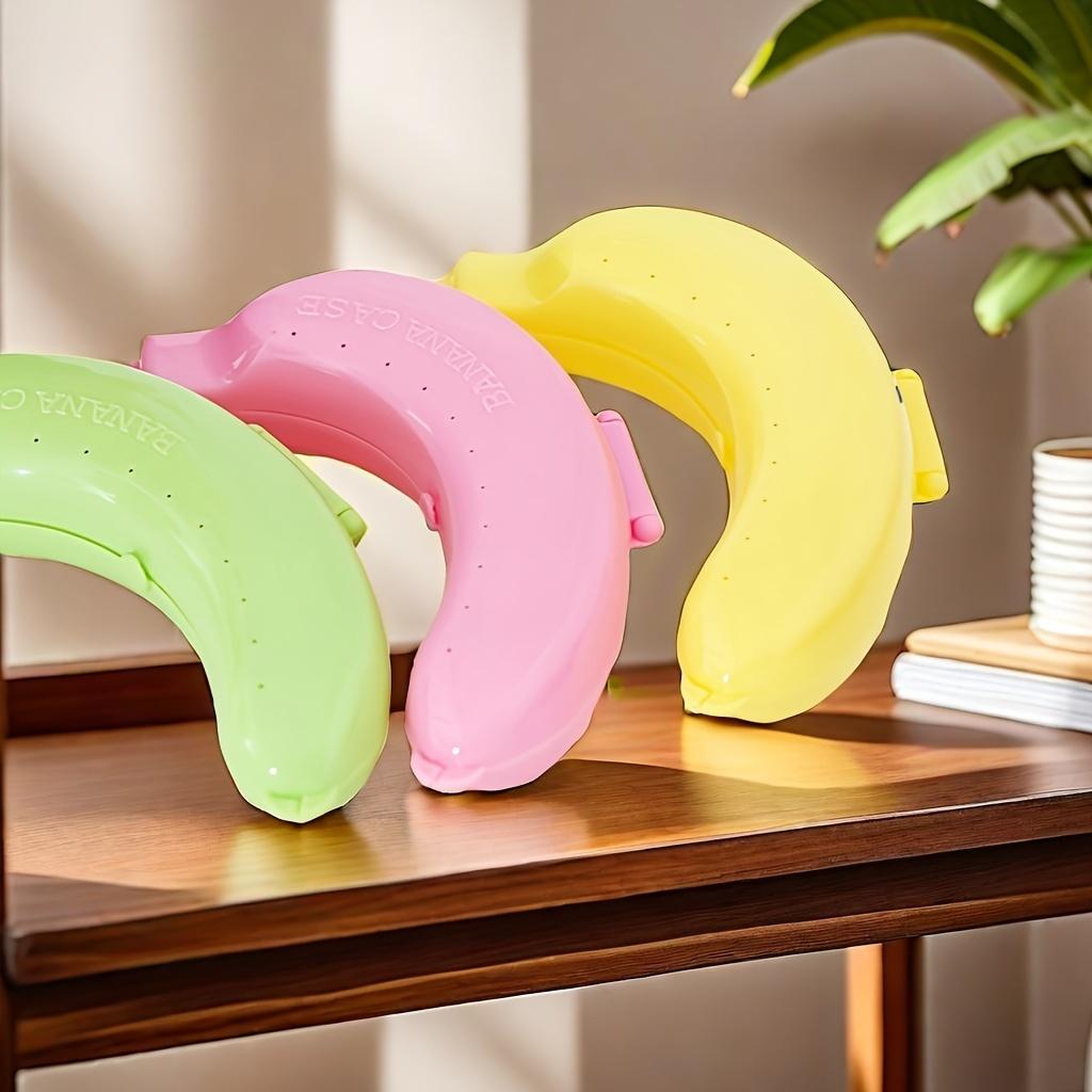 Non-food Contact Cute Banana-Shaped Lunch Box for Students & Office Workers - Dishwasher Safe, Durable Plastic, Perfect for Travel & Outdoor Meals