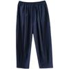 Women's Summer Loose Thin Cotton-Linen Harem Pants High-Waist Plus Size Slimming Mid-Pants Jodhpurs Casual
