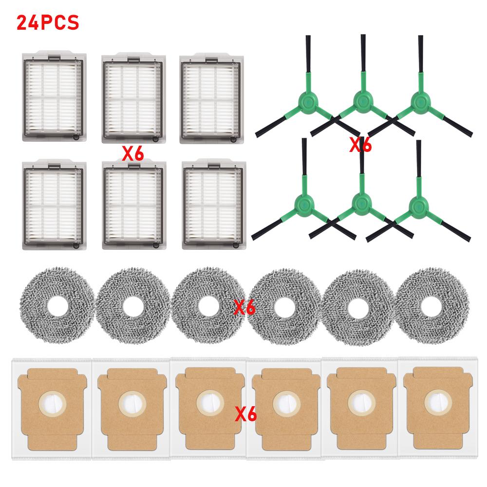 Für iRobot Roomba Plus 405 Combo / 505 Combo Roboterstaubsauger Ersatzteile Wischmopps Filter Staubbeutel Haupt- und Seitenbürsten Zubehör