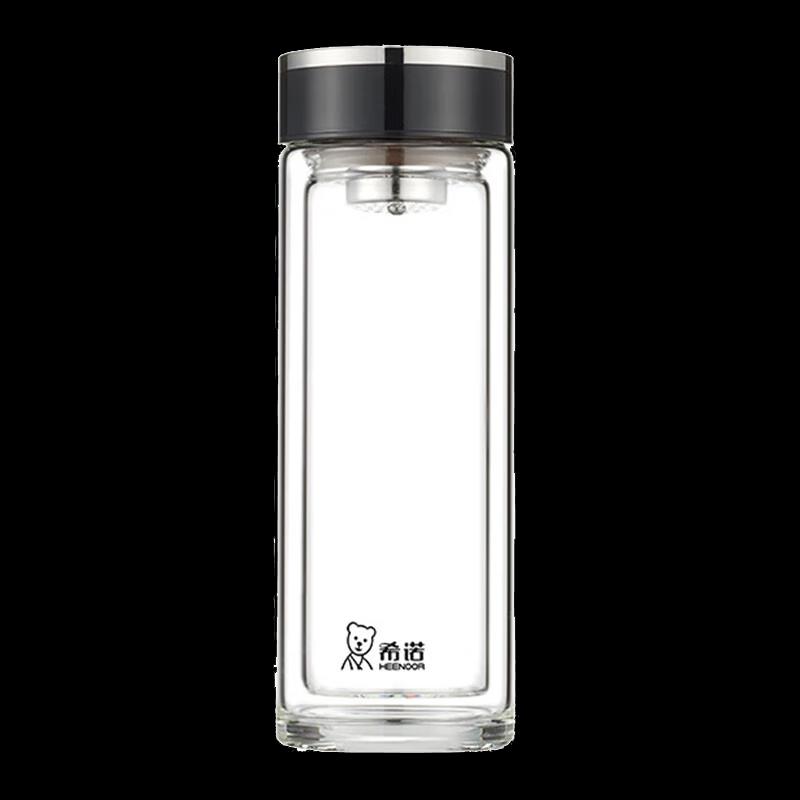 Xino XN-1001 Double Wall Glass Tea Mug with Filter