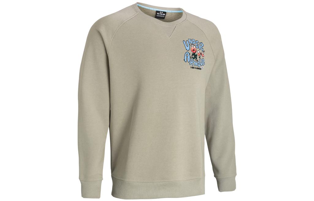 Under Armour Rose Sweatshirts Men s Brown Crew Neck Moderate Regular 1379689-289 L