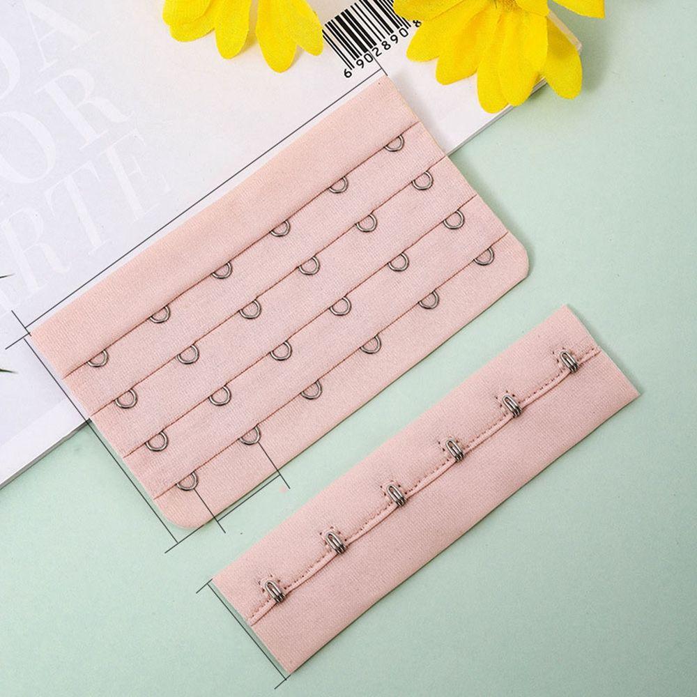 

BEPAN Extension Buckle Women Lingerie Strap 4 Rows 6 Hook Lingerie Strap Intimates Accessories Bra Extenders Bra Extenders Strap One Size розовый