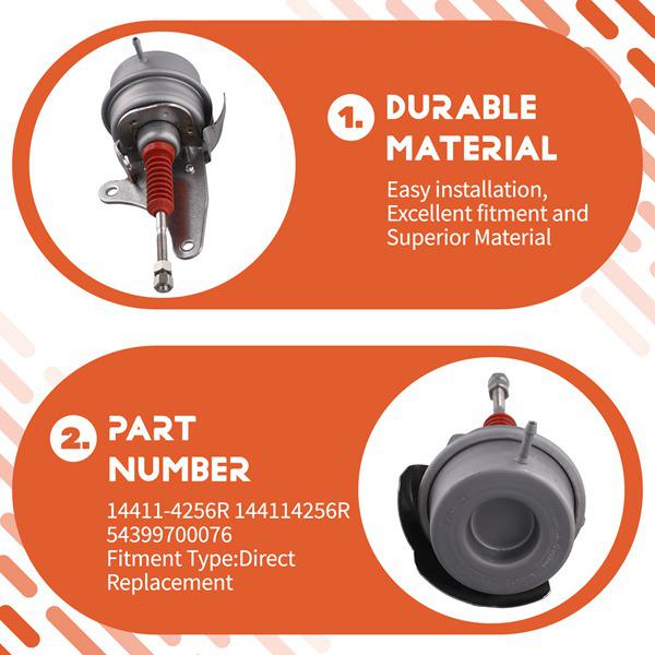 Renault-Compatible Turbocharger Pneumatic Valve, Metal + ABS, 1 pc, Color: As Shown