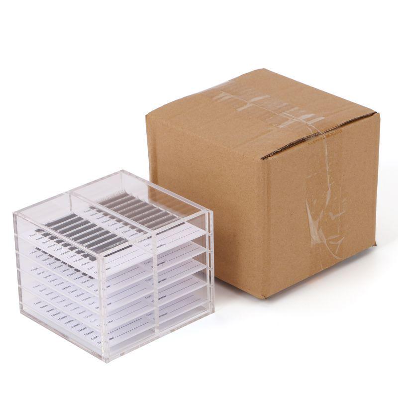 Camellia Grafting Eyelash Acrylic Storage Box, Five-Layer False Eyelash Organizer
