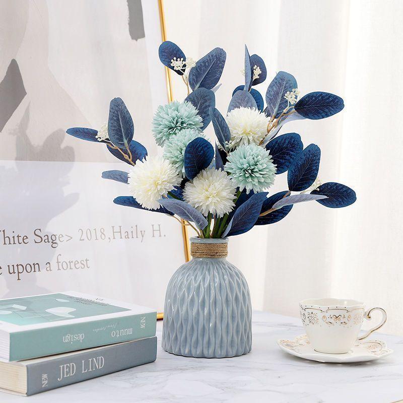 Artificial Flowers And Fake Flower Bouquets For Home Dining Table Decoration. Home Flower Arrangement And Floral Art