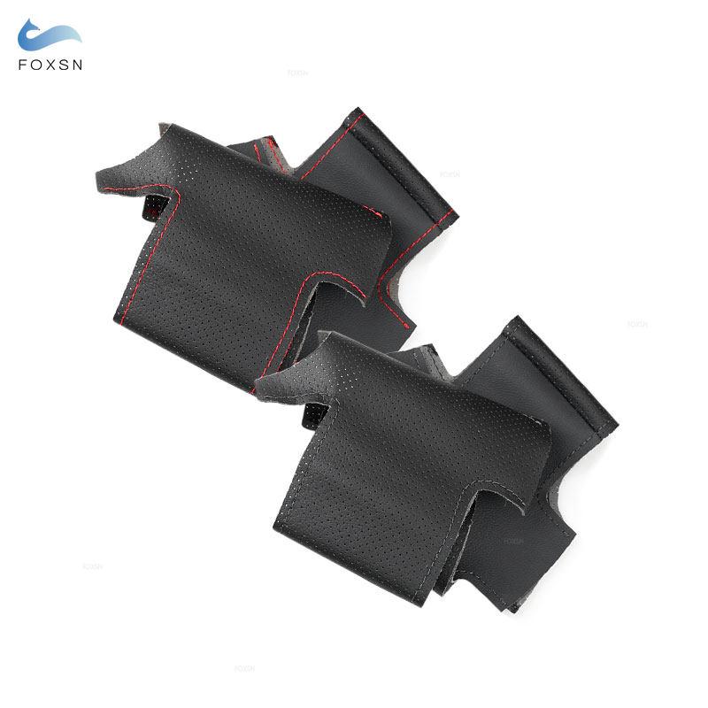 Zöpfe am Lenkrad für Honda City 2002–2008, Civic 2002–2005, Fit Jazz 2001–2005, Auto-Lenkrad, perforierte Lederabdeckung