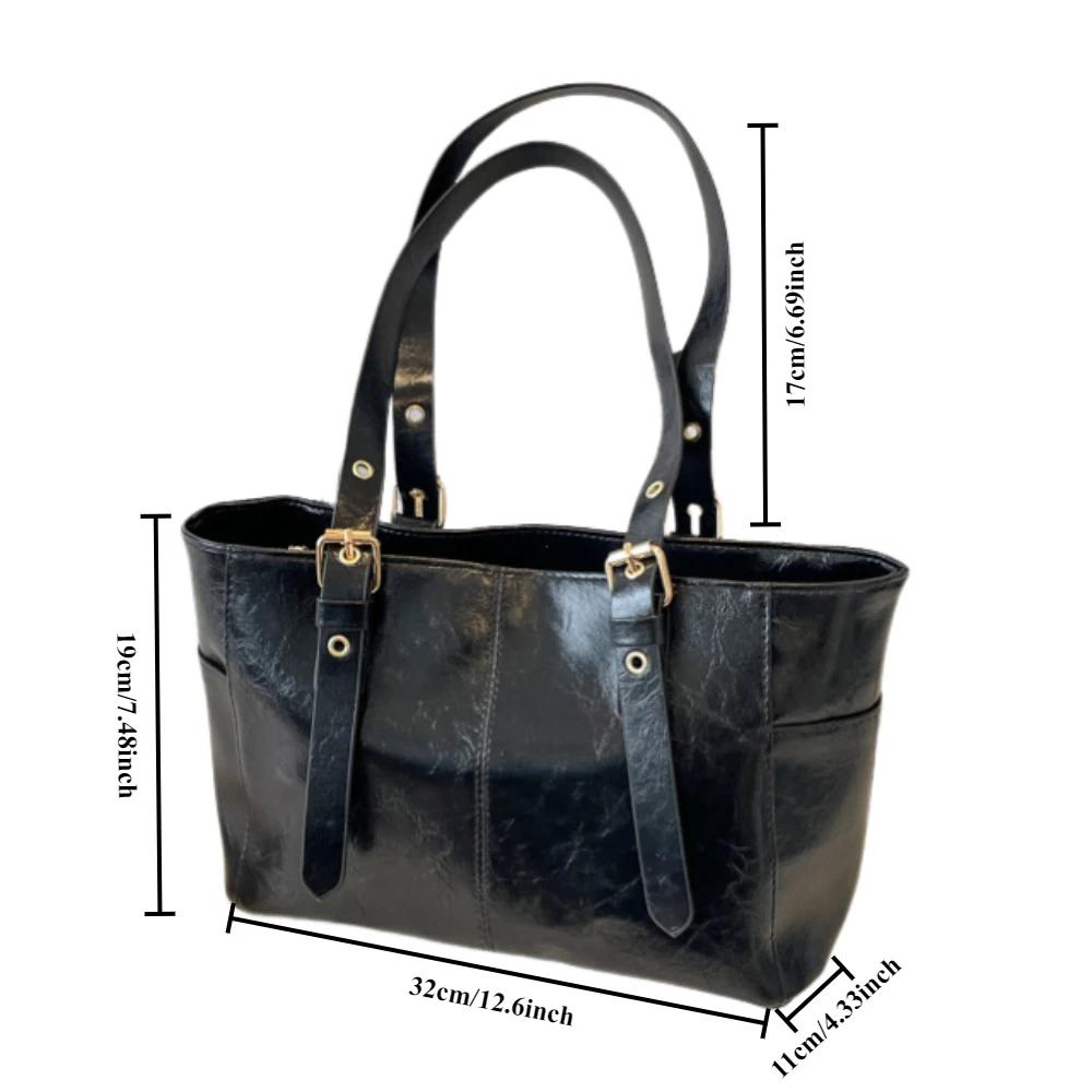 2025 Korean Trend Solid Color Shoulder Bags Women Designer Bag Large Capacity Tote Bag Elegant Female Handbags