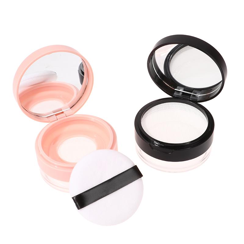 20G Empty Air Cushion Puff Box With Powder Puff Mirror Big Or Small Elastic Mesh Portable Makeup Case Container For Loose Powder