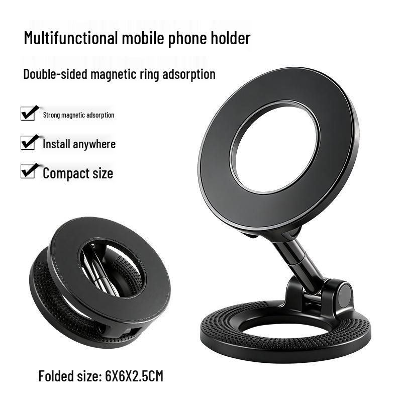 Dual-Sided Magnetic Phone Holder & Rotating Stand