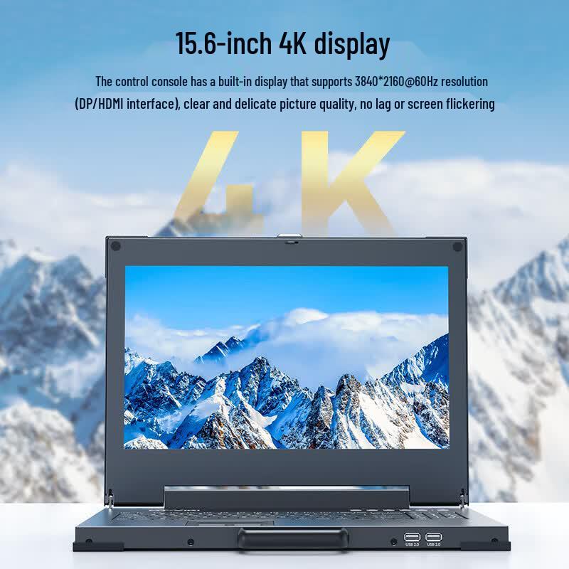 MT-viki MT-1561UL 15.6-inch 4K Portable KVM Console