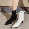 Pointed short boots women's new super fire autumn and winter women's boots thin heels thin boots high heels short boots fashion boots