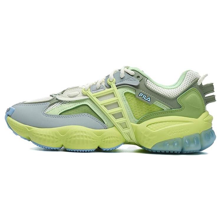 FILA LADDER Textile, Synthetic Leather, TPU Sports Low top Casual Shoes Women s Olive Green F12W322101FBH 38.5