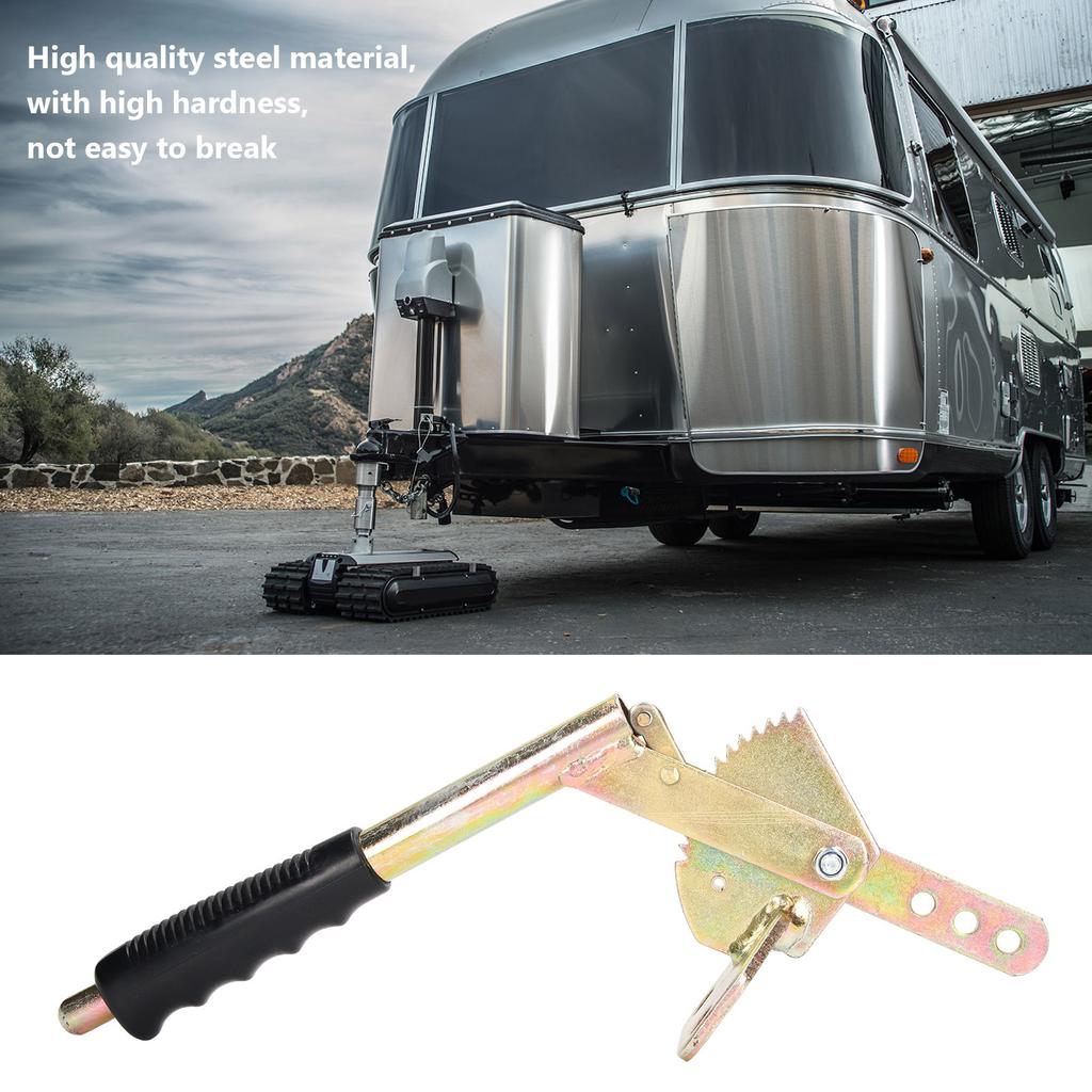 Antislip Hand Brake Lever Handle Galvanized Steel Universal Fit Trailer RV Caravan Camper Handbrake Repair Accessories