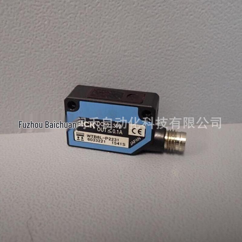 SICK WTB8L-P2231 Diffuse Reflection Sensor, Red Light, Model 6033221. WTB8L-P2231