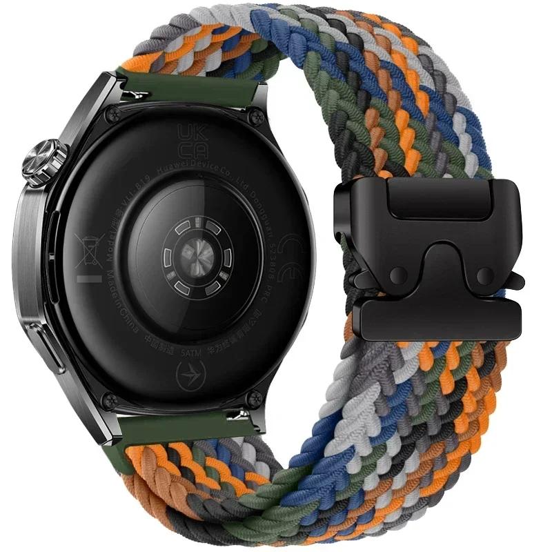 Braided Solo Loop Bracelet For Huawei Watch GT5/4/3Pro 46mm 4/3 Pro Huawei Ultimate Band For Amazfit Balance GTR 4/3/2 47mm