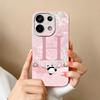 For Redmi Note 13 Pro 4G 5G Case Cute Panda Letters Back Cover For Xiaomi Redmi Note13 Pro Plus Soft Liquid Silicone Phone Cases