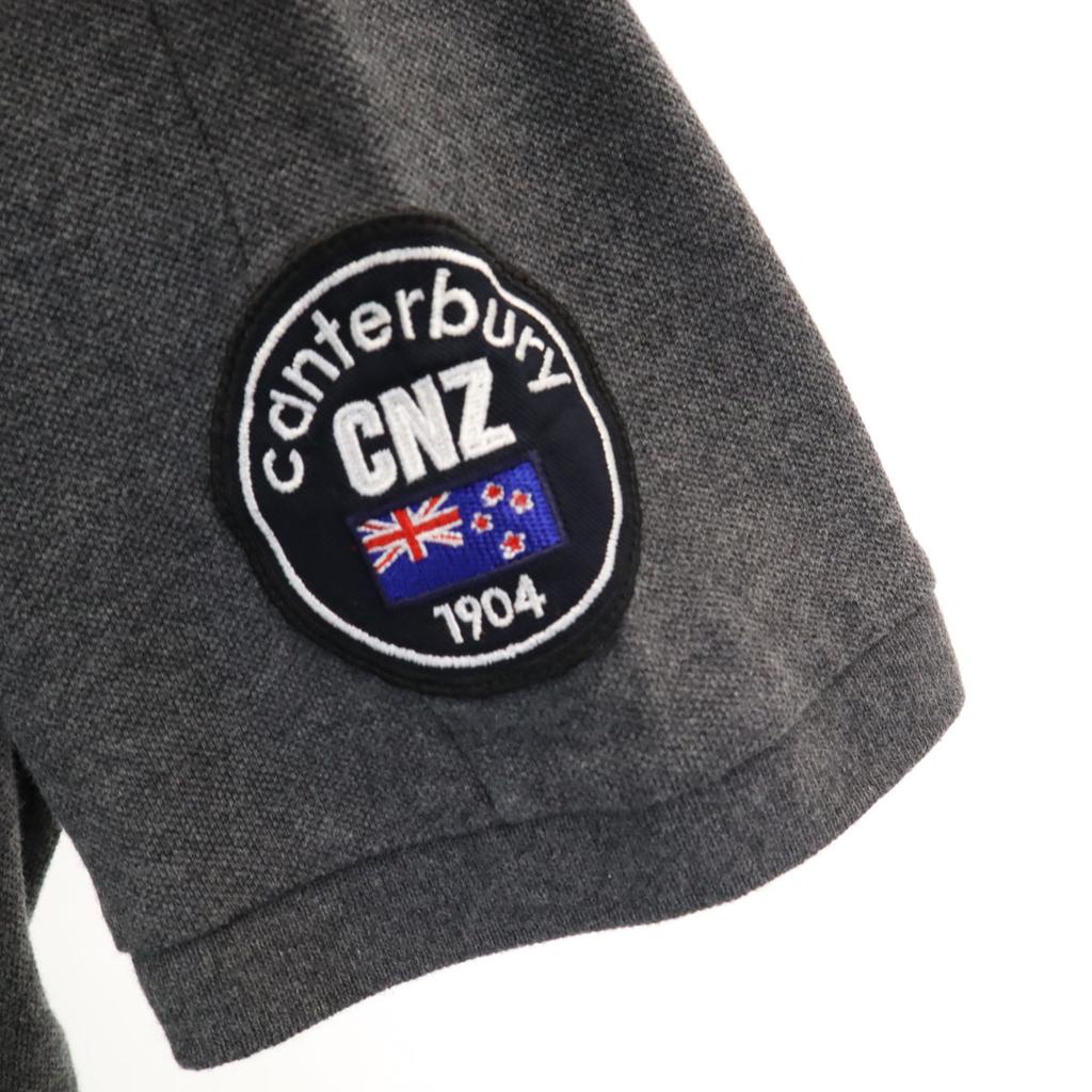 CANTERBURY OF NEW ZEALAND Kurzarm Poloshirt M grau Rehbraun Herren Gebraucht