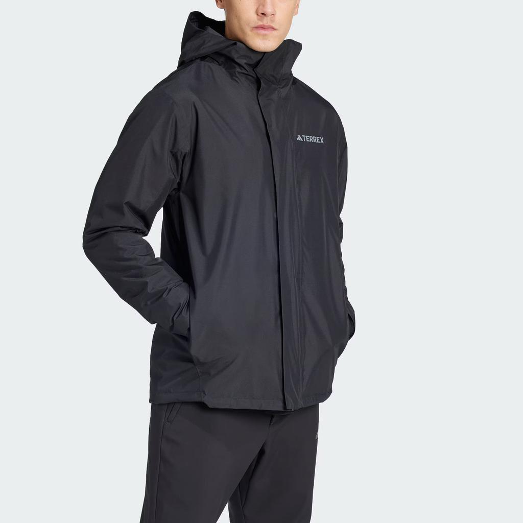 Adidas Xploric Outdoor Fleece Liner Three-In-One Sports Waterproof Windproof Jacket Men Jacket Black IX5628