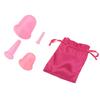 4pcsset Silicone Vacuum Body Massage Helper Anti Cellulite Massager Cups Cupping (Pink)
