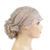 Lace Hijab Flower Headband Full Cover Bottom Hat Chemo Cap Muslim Fashion