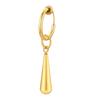 Men Water Drop Earrings Gifts Jewelry, Anti Allergy Stainless Steel Clip Ear Accessory No Piercing