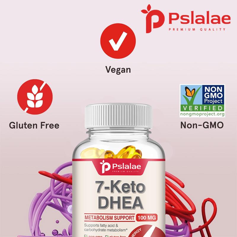 7-Keto DHEA 100 Mg - 120 Capsules (Vegetarian Capsules) Dietary Supplement - Carbohydrate Metabolism Support