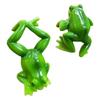 2 Pack Fluorescent Treefrog Farmer Clamps Permanent Rosin Statues For Deck Porch Border Decoration Night Glowing Halloween Accessories