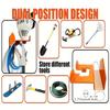 Garage Organization Heavy Duty Trimmer Stand Adjustable Tool Storage 15.6*15.2*9.4cm Triangular Grip Technology