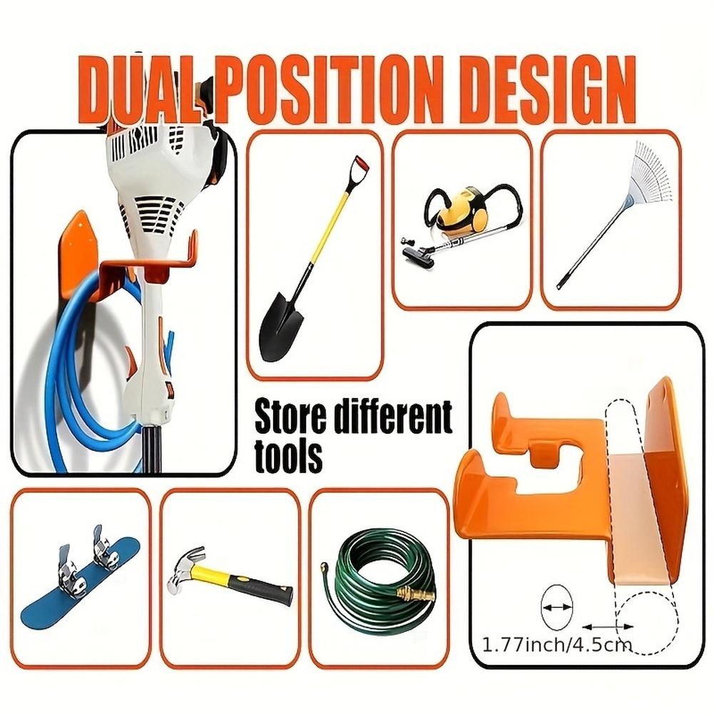 Garage Organization Heavy Duty Trimmer Stand Adjustable Tool Storage 15.6*15.2*9.4cm Triangular Grip Technology