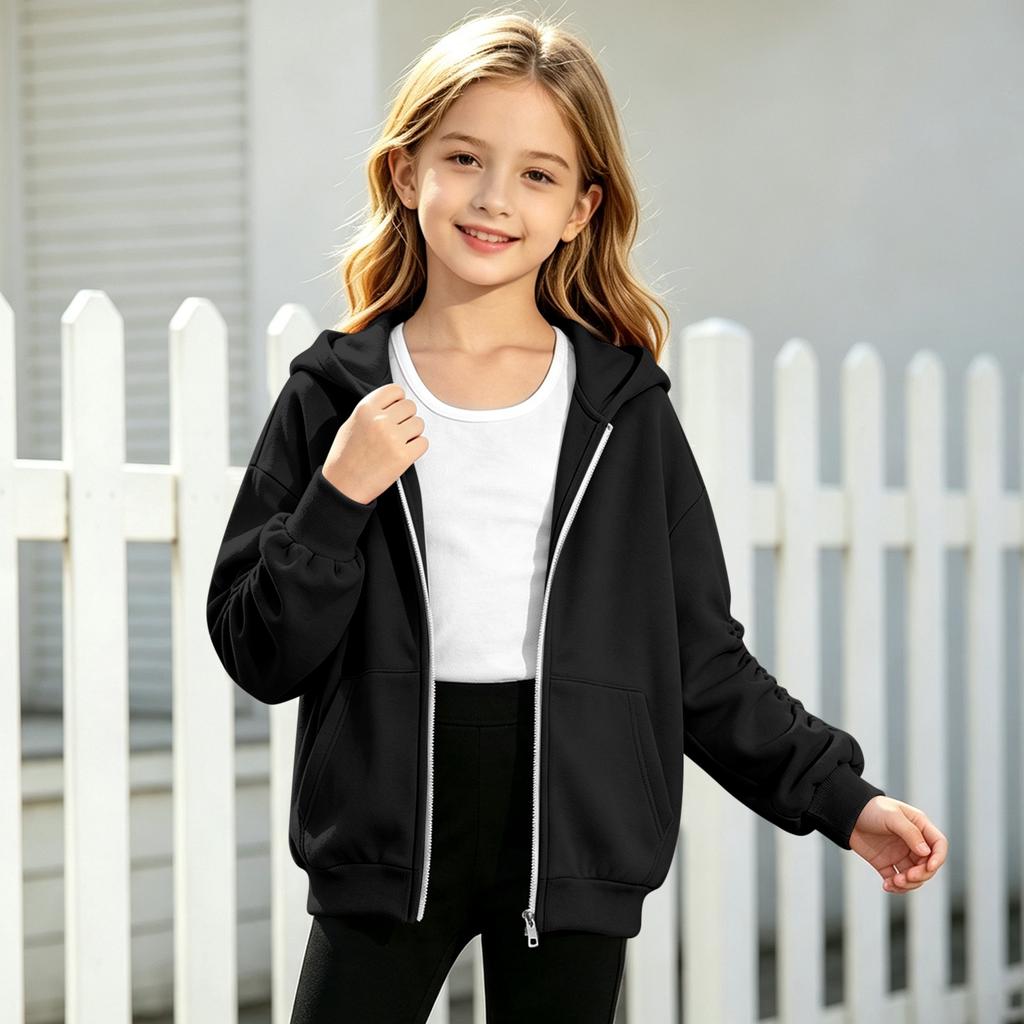 Girls Fashion Casual Printed Hoodie for Sports