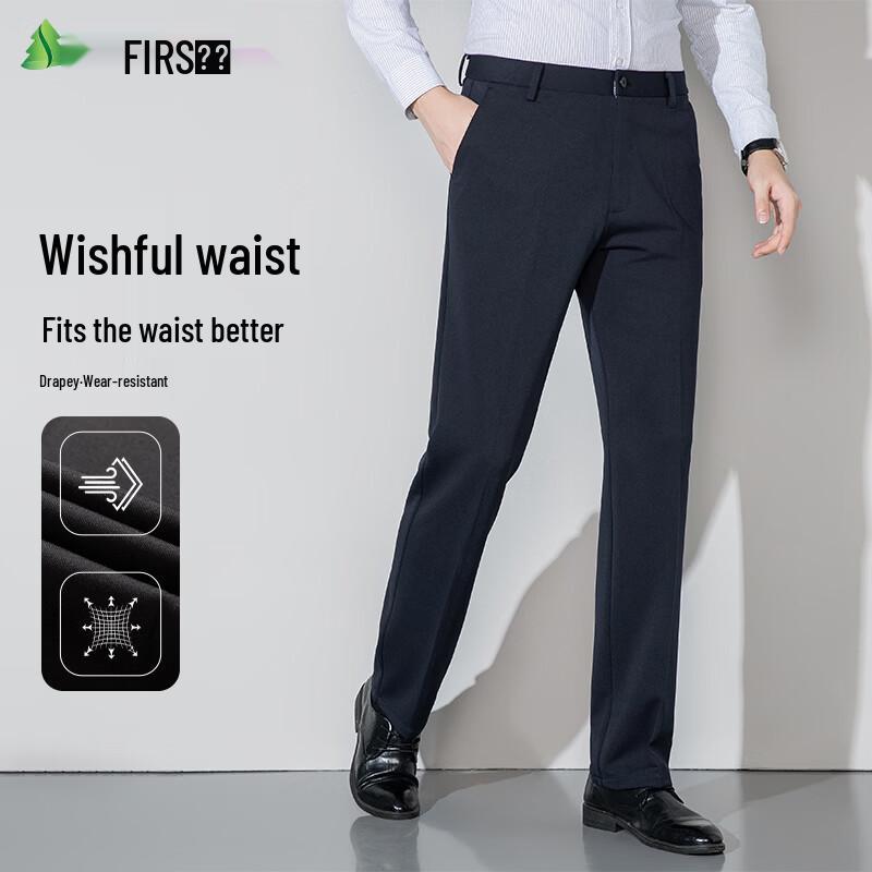

FIRS Men s Lightweight Elastic Straight-Leg Casual Pants 34