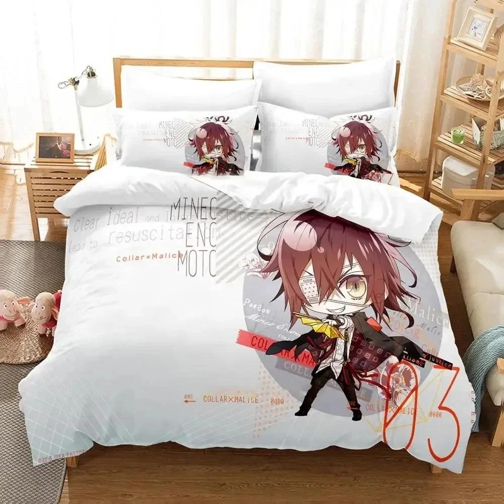 Stampa 3D Anime Gioco Collare X Malice Set Biancheria da Letto Copripiumino Set Letto Coperta Federa Piumone king Queen Size Ragazzi Adulto