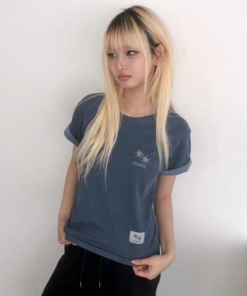 Koiliseu Laura Small Logo Pigment Short Sleeve T-Shirt Unisex (3 Colors)