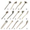 Fashion Women Hair Sticks Vintage Metallic Hair Clip Hair Care Hairpin Bronze Hairpins Curved Hair Accessories Styling Tools
