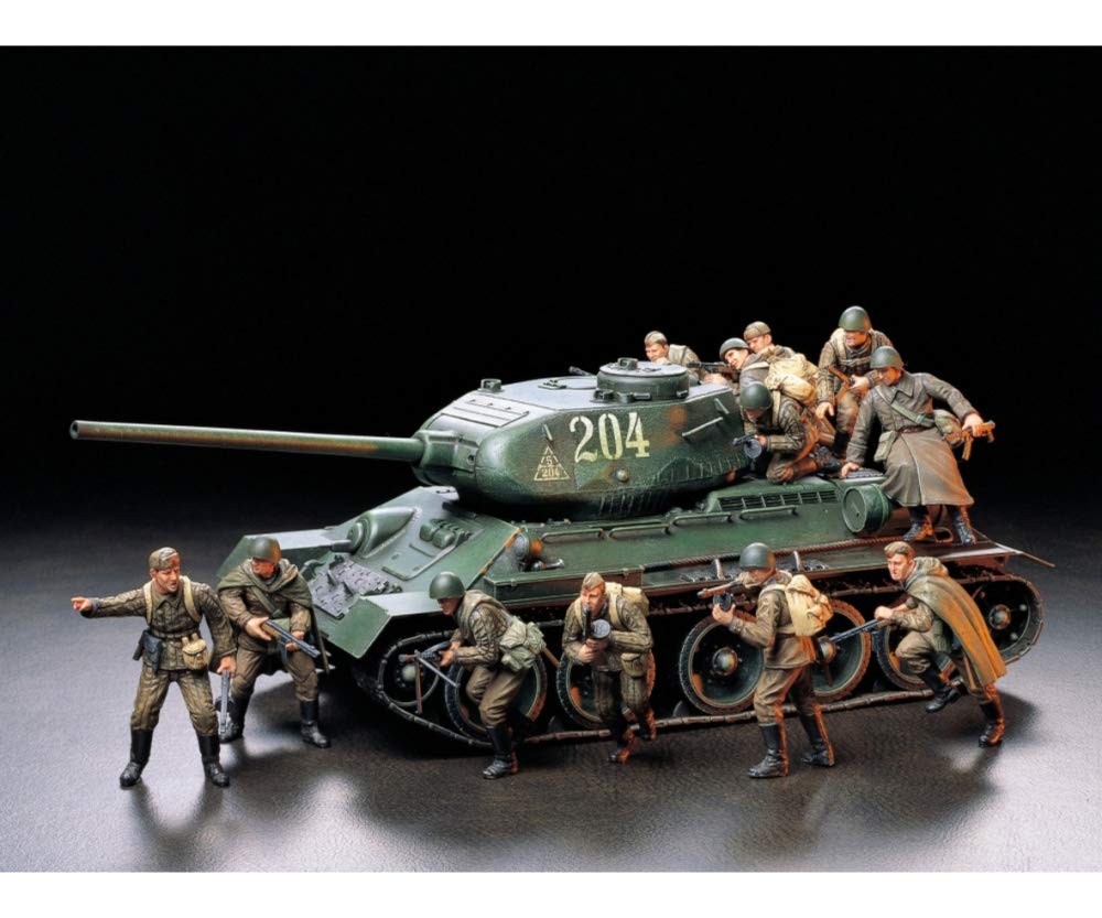 Tamiya 1/35 Military Miniature Series No. 207 Soviet Army Infantry Attack Set Plastic Model 35207