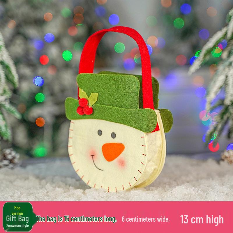 Large Santa Claus Christmas Eve Gift Bag with Pocket for Decorations