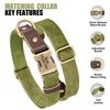 Personalized Leather Dog Collar and Leash Set Custom Engraved Nameplate ID Tag for Small Medium Large Dogs