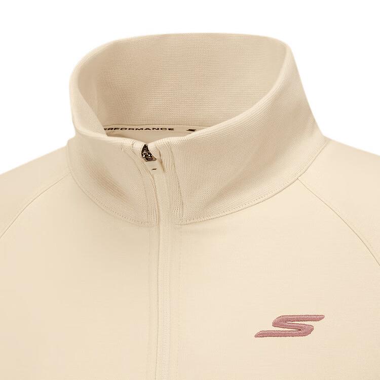 Skechers Skin-Friendly Half High Neck Long Sleeve Sweatshirt Women Tops P425W141-001J